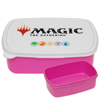 Magic the Gathering, ΡΟΖ παιδικό δοχείο φαγητού (lunchbox) πλαστικό (BPA-FREE) Lunch Βox M18 x Π13 x Υ6cm