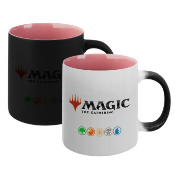 Magic the Gathering, Κούπα Μαγική εσωτερικό ΡΟΖ, κεραμική 330ml που αλλάζει χρώμα με το ζεστό ρόφημα (1 τεμάχιο)