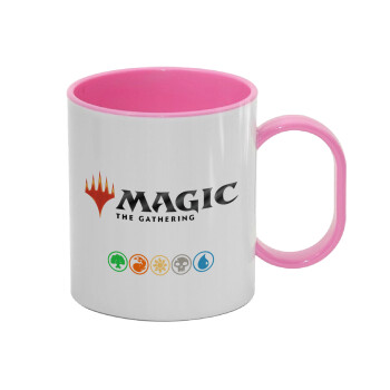 Magic the Gathering, Κούπα (πλαστική) (BPA-FREE) Polymer Ροζ για παιδιά, 330ml
