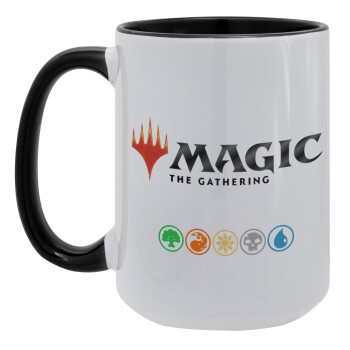 Magic the Gathering, Κούπα Mega 15oz, κεραμική Μαύρη, 450ml