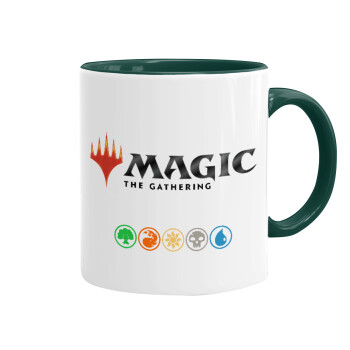Magic the Gathering, Κούπα χρωματιστή πράσινη, κεραμική, 330ml