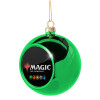 Green Christmas tree ornament ball 8cm