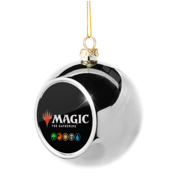 Magic the Gathering, Χριστουγεννιάτικη μπάλα δένδρου Ασημένια 8cm