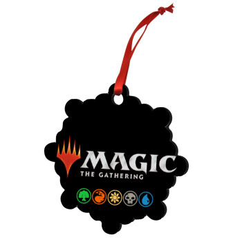 Magic the Gathering, Christmas ornament snowflake wooden 7.5cm