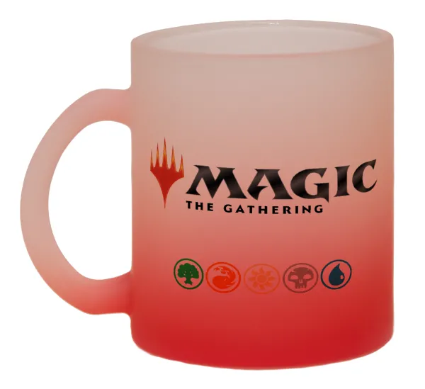 Magic the Gathering — Κούπα γυάλινη δίχρωμη με βάση το κόκκινο ματ, 330ml