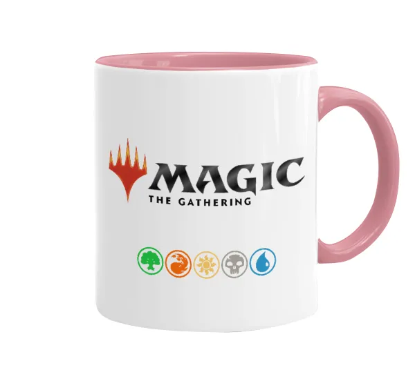 Magic the Gathering — Κούπα χρωματιστή ροζ, κεραμική, 330ml