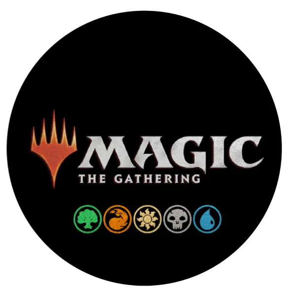 Magic the Gathering — Round glass cutting board (30cm)