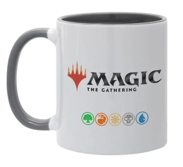 Magic the Gathering — Κούπα χρωματιστή γκρι, κεραμική, 330ml