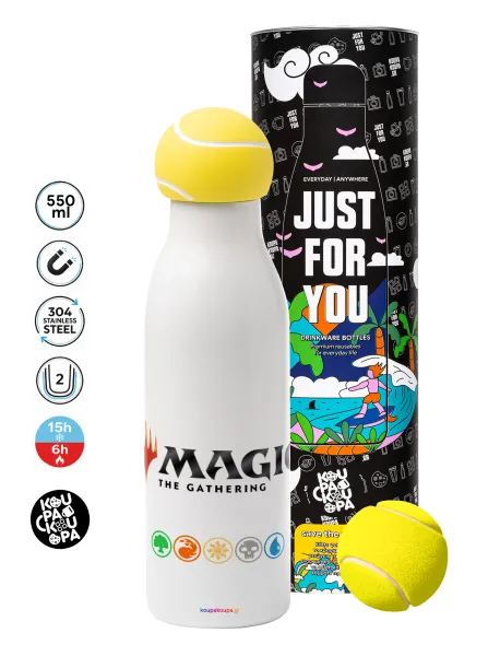 Magic the Gathering — Tennis ball Metal mug thermos White, double wall, 550ml