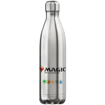 Magic the Gathering, Μεταλλικό παγούρι θερμός Inox (Stainless steel), διπλού τοιχώματος, 750ml