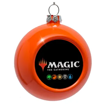 Magic the Gathering, Orange Christmas tree ornament bauble 8cm
