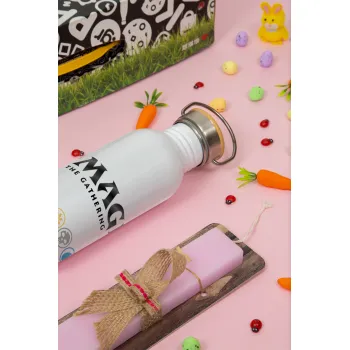 Magic the Gathering, Πασχαλινή Λαμπάδα με παγούρι μεταλλικό (620ml, stainless steel) & κερί αρωματικό πλακέ (30cm) (ΡΟΖ)