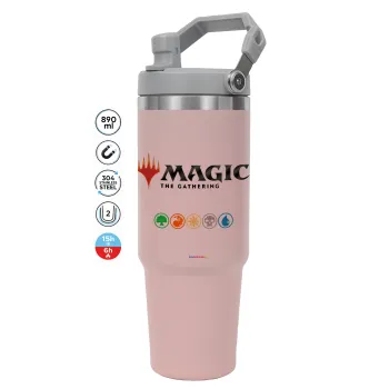 Magic the Gathering, ΡΟΖ χρώματος Θερμός Ανοξείδωτο 890ml (30oz) με χερούλι