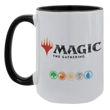 Magic the Gathering, Κούπα Mega 15oz, κεραμική Μαύρη, 450ml