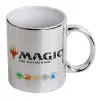 Mug ceramic, silver mirror, 330ml