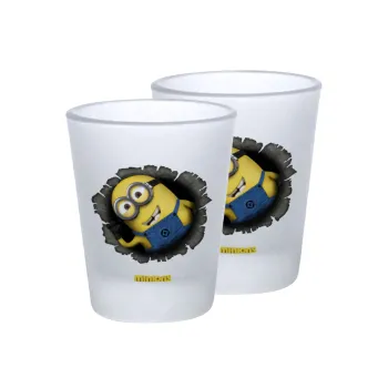 Minions hi, Σφηνοπότηρα γυάλινα 45ml του πάγου (2 τεμάχια)