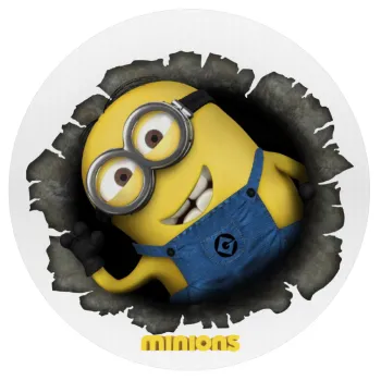 Minions hi, Mousepad Στρογγυλό 20cm