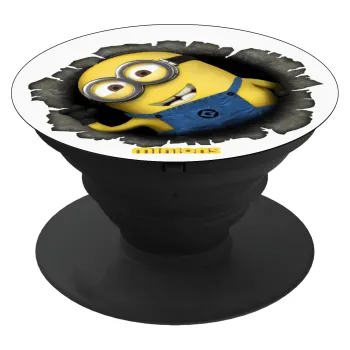 Minions hi, Phone Holders Stand  Μαύρο Βάση Στήριξης Κινητού στο Χέρι