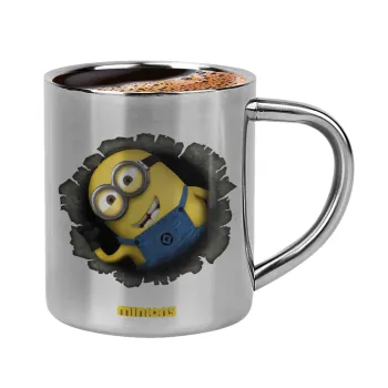 Minions hi, Double-wall metal cup for espresso (220ml)
