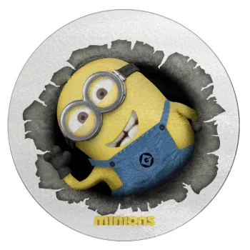 Minions hi, Επιφάνεια κοπής γυάλινη στρογγυλή (30cm)
