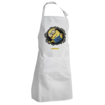 Minions hi, Adult Chef Apron (with sliders and 2 pockets)