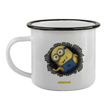 Minions hi, Κούπα εμαγιέ με μαύρο χείλος 360ml