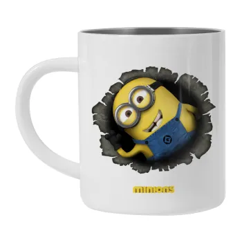 Minions hi, Mug Stainless steel double wall 300ml