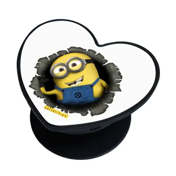 Minions hi, Phone Holders Stand  καρδιά Μαύρο Βάση Στήριξης Κινητού στο Χέρι