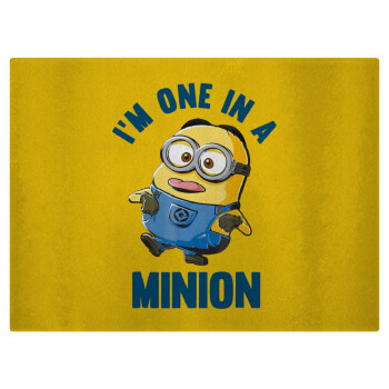 I'm one in a minion, Επιφάνεια κοπής γυάλινη (38x28cm)