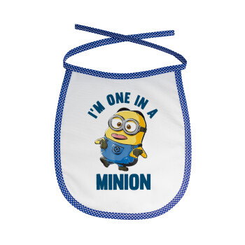 I'm one in a minion, Σαλιάρα μωρού αλέκιαστη με κορδόνι Μπλε