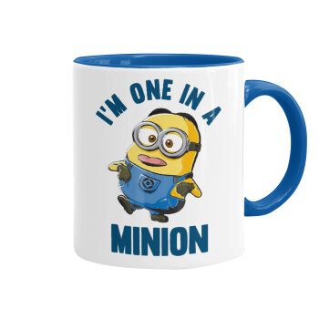 I'm one in a minion, Mug colored blue, ceramic, 330ml