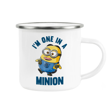 I'm one in a minion, Metallic enamel cup white 360ml