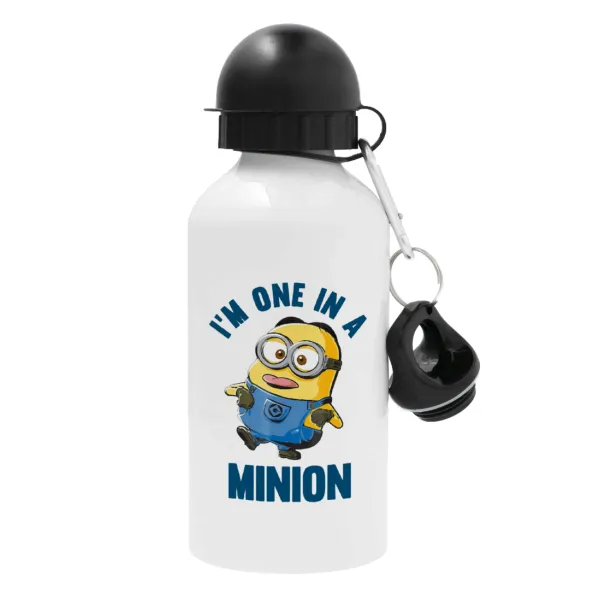 I'm one in a minion — Μεταλλικό παγούρι νερού, Λευκό, αλουμινίου 500ml