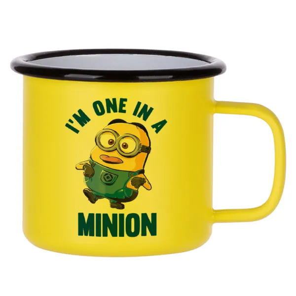 I'm one in a minion — Κούπα Μεταλλική εμαγιέ ΜΑΤ Κίτρινη 360ml
