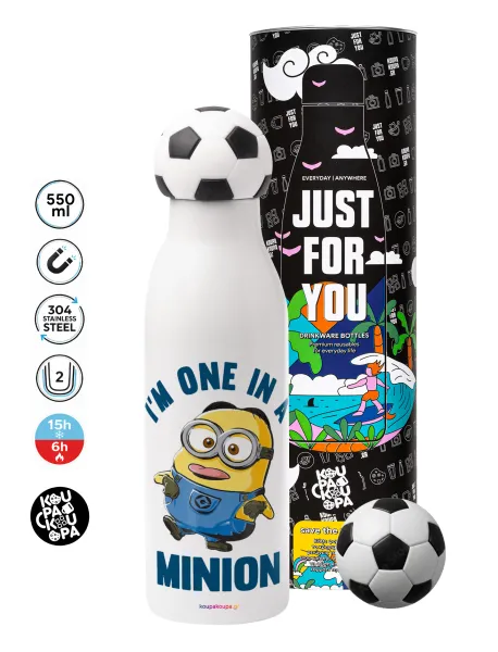 I'm one in a minion — Soccer Metal mug thermos, double wall, 550ml
