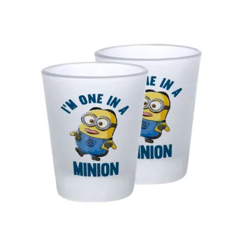 I'm one in a minion, Σφηνοπότηρα γυάλινα 45ml του πάγου (2 τεμάχια)
