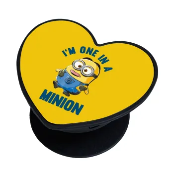 I'm one in a minion, Phone Holders Stand  καρδιά Μαύρο Βάση Στήριξης Κινητού στο Χέρι