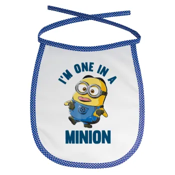 I'm one in a minion, Σαλιάρα μωρού αλέκιαστη με κορδόνι Μπλε