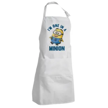 I'm one in a minion, Adult Chef Apron (with sliders and 2 pockets)