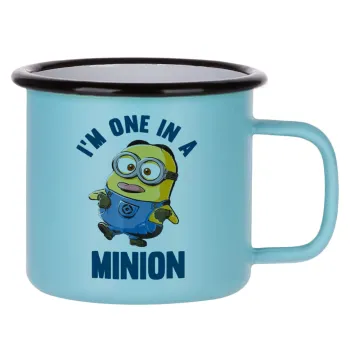 I'm one in a minion, Κούπα Μεταλλική εμαγιέ ΜΑΤ σιέλ 360ml