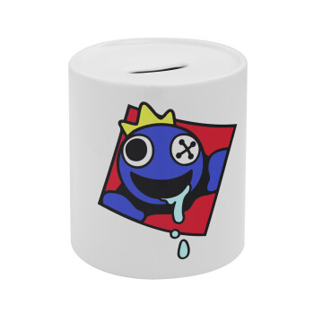 Blue, Rainbow friends, Κουμπαράς πορσελάνης με τάπα