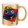 Mug ceramic, gold mirror, 330ml