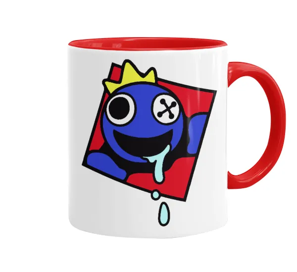 Blue — Mug colored red, ceramic, 330ml