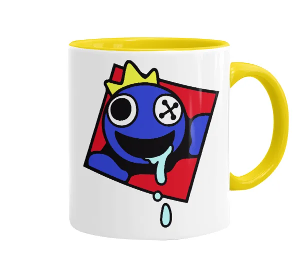 Blue — Mug colored yellow, ceramic, 330ml