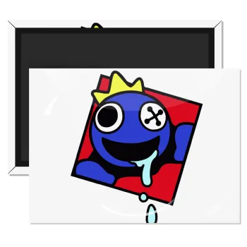 Blue, Rainbow friends, Ορθογώνιο μαγνητάκι ψυγείου διάστασης 9x6cm