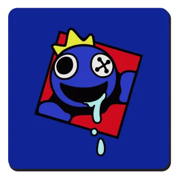 Blue, Rainbow friends, Τετράγωνο μαγνητάκι ξύλινο 9x9cm