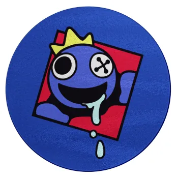 Blue, Rainbow friends, Επιφάνεια κοπής γυάλινη στρογγυλή (30cm)