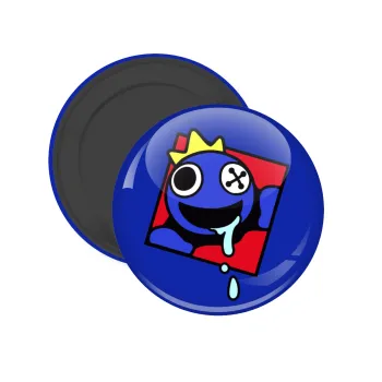 Blue, Rainbow friends, Μαγνητάκι ψυγείου στρογγυλό διάστασης 5cm