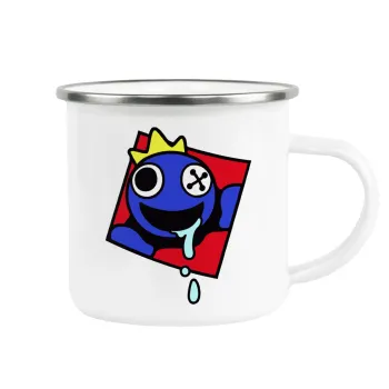 Blue, Rainbow friends, Κούπα Μεταλλική εμαγιέ λευκη 360ml