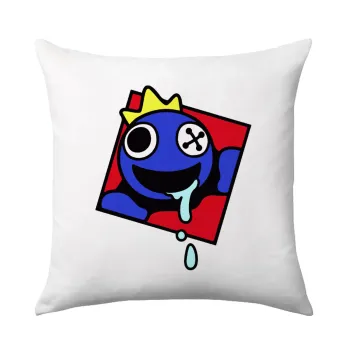 Blue, Rainbow friends, Μαξιλάρι καναπέ 40x40cm περιέχεται το  γέμισμα